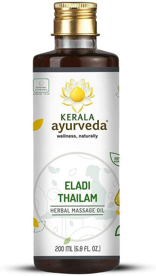 Kerala Ayurveda Eladi Thailam - Sesame Oil Based Ayurvedic Massage Oil for Radiant Body &