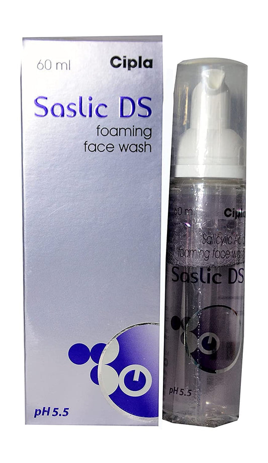 Cipla Saslic Ds Foaming FaceWash, 60 Ml