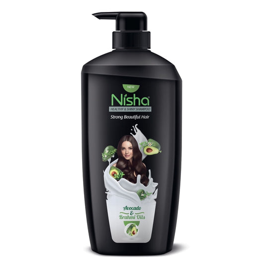 Nisha 21.98 fl oz- Nisha Avocado & Brahmi Daily Shampoo For Strong and Shiny Hair, Man and