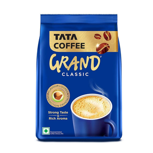 Tata Coffee Grand Classic Instant Coffee, Strong Taste & Rich Aroma With Flavour Locked De
