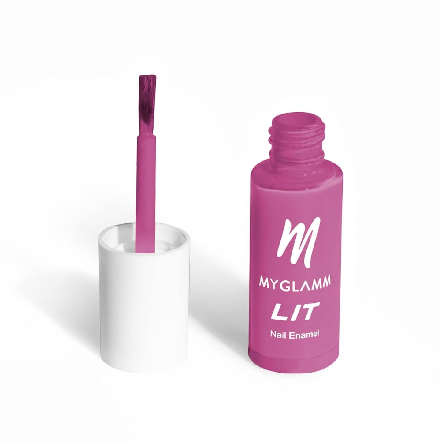 MyGlamm LIT Nail Enamel-Bold Digger (Purple)-7ml | Nail Polish | Nail Paint | Long Lasting