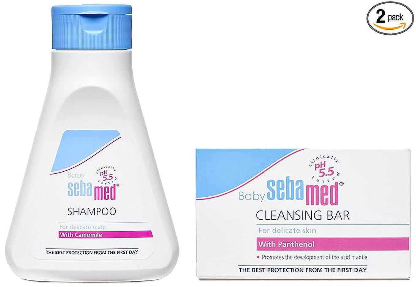 SebaMed Baby (Children) Shampoo 150ml & Baby Cleansing Bar - 100 g Combo