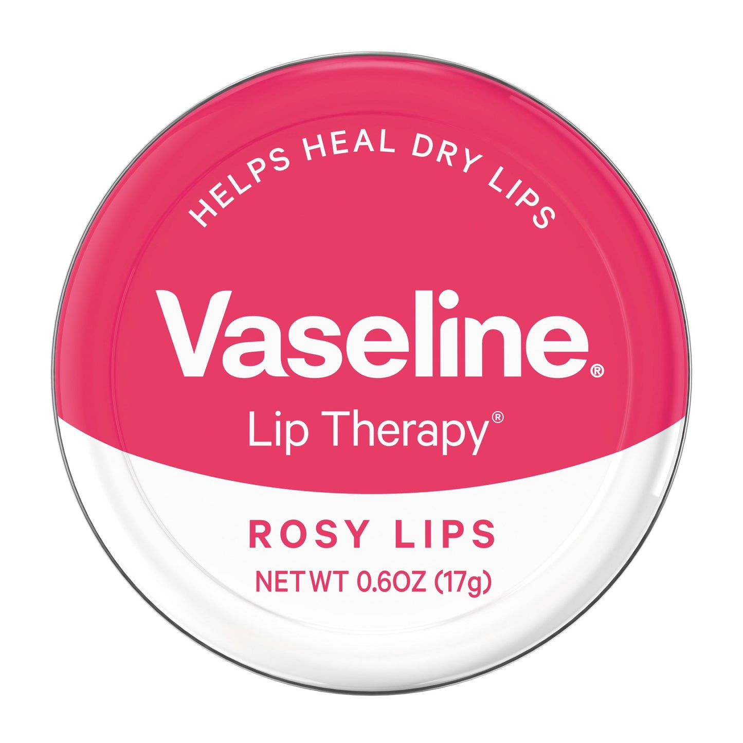 (2 pack) (2 pack) Vaseline Lip Therapy LipBalm Tin Rosy Lips 0.6 oz