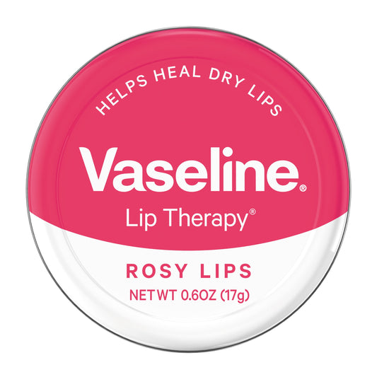 (2 pack) (2 pack) Vaseline Lip Therapy LipBalm Tin Rosy Lips 0.6 oz