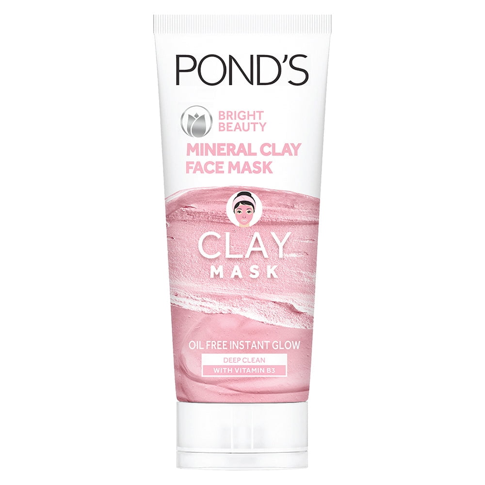 Ponds Bright Beauty Mineral Clay FaceMask, Oil Free Glow, (90gm)