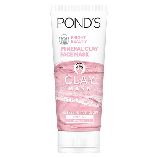 Ponds Bright Beauty Mineral Clay FaceMask, Oil Free Glow, (90gm)