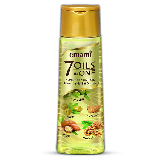 Emami 7 Oils In One Non Sticky and Non Greasy HairOil, Free of Sulphates, Parabens and Che