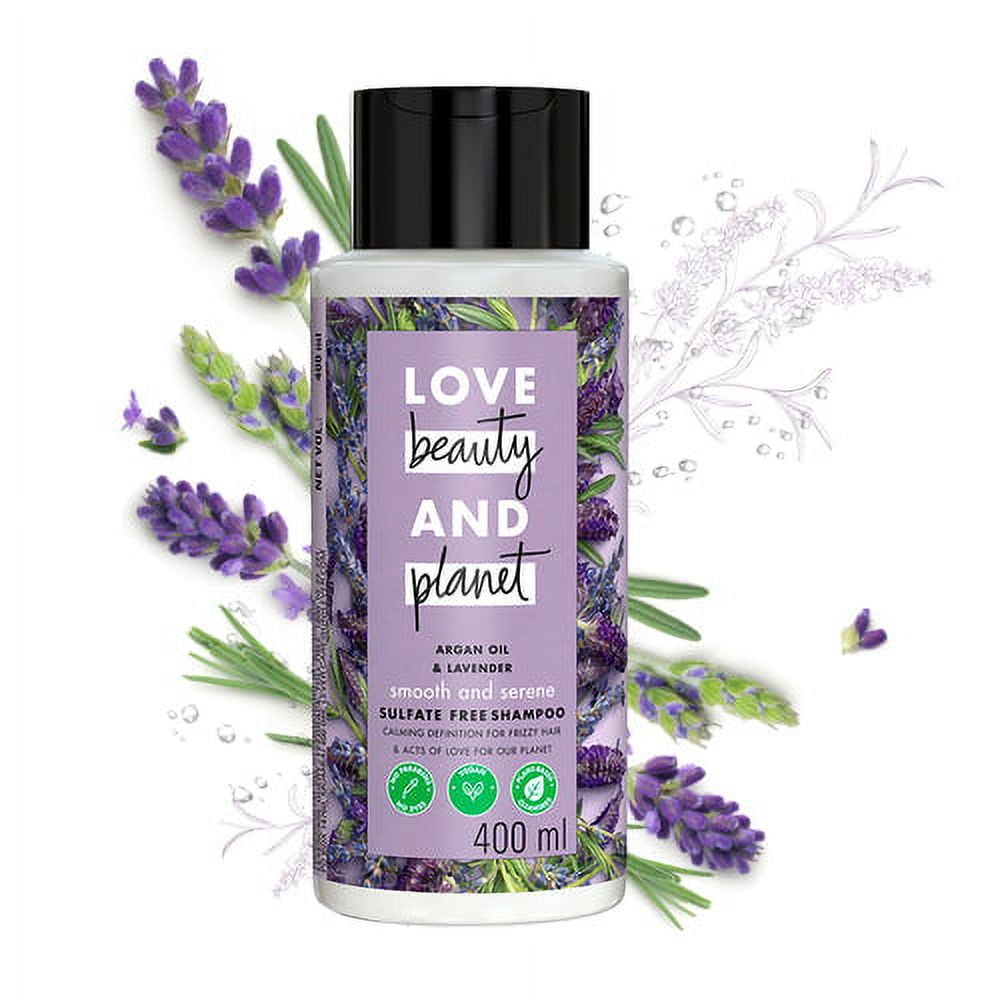 Love Beauty and Planet Natural Argan Oil & Lavender Sulfate Free Anti-Frizz Shampoo - 400m