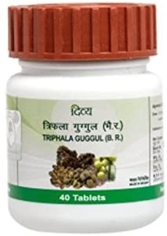 Patanjali Divya Triphala Guggul Guggulu 20 gm Herbal Trifla Baba Ramdev