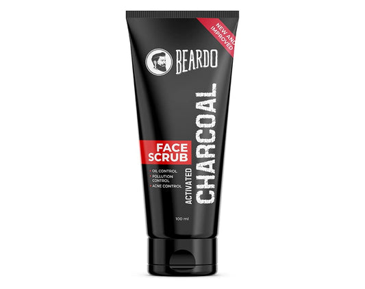 Beardo Activated Charcoal Anti-Pollution Face Scrub For Deep Pore Cleansing, 100 Gm | Remo