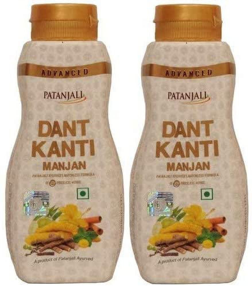 Patanjali Advance Dant Kanti Manjan, 100g (Pack of 2) Original patanjali Toothpaste Oral C