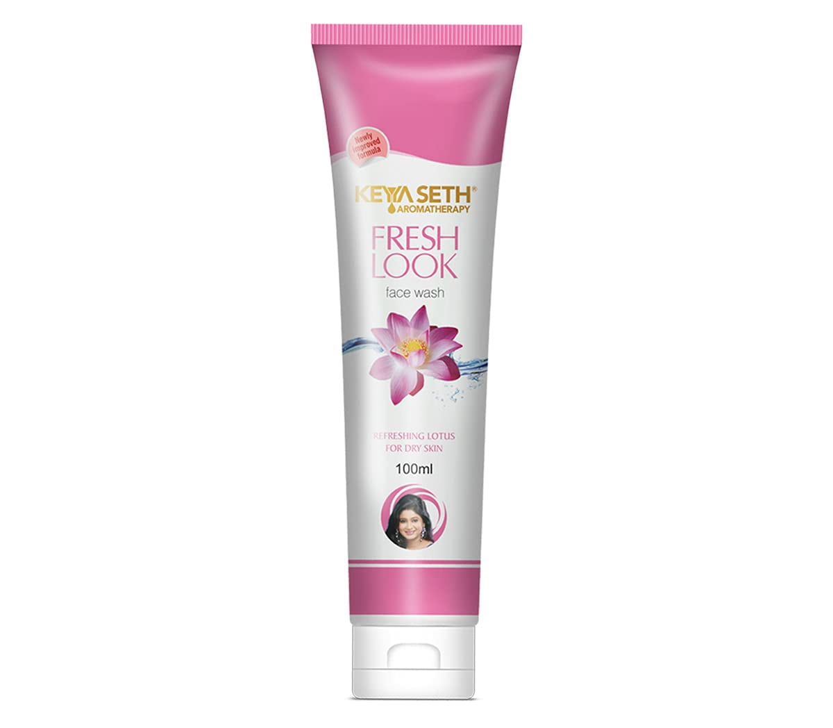 Keya Seth Aromatherapy Fresh Look FaceWash with Refreshing Lotus for Dry Skin, 100ml