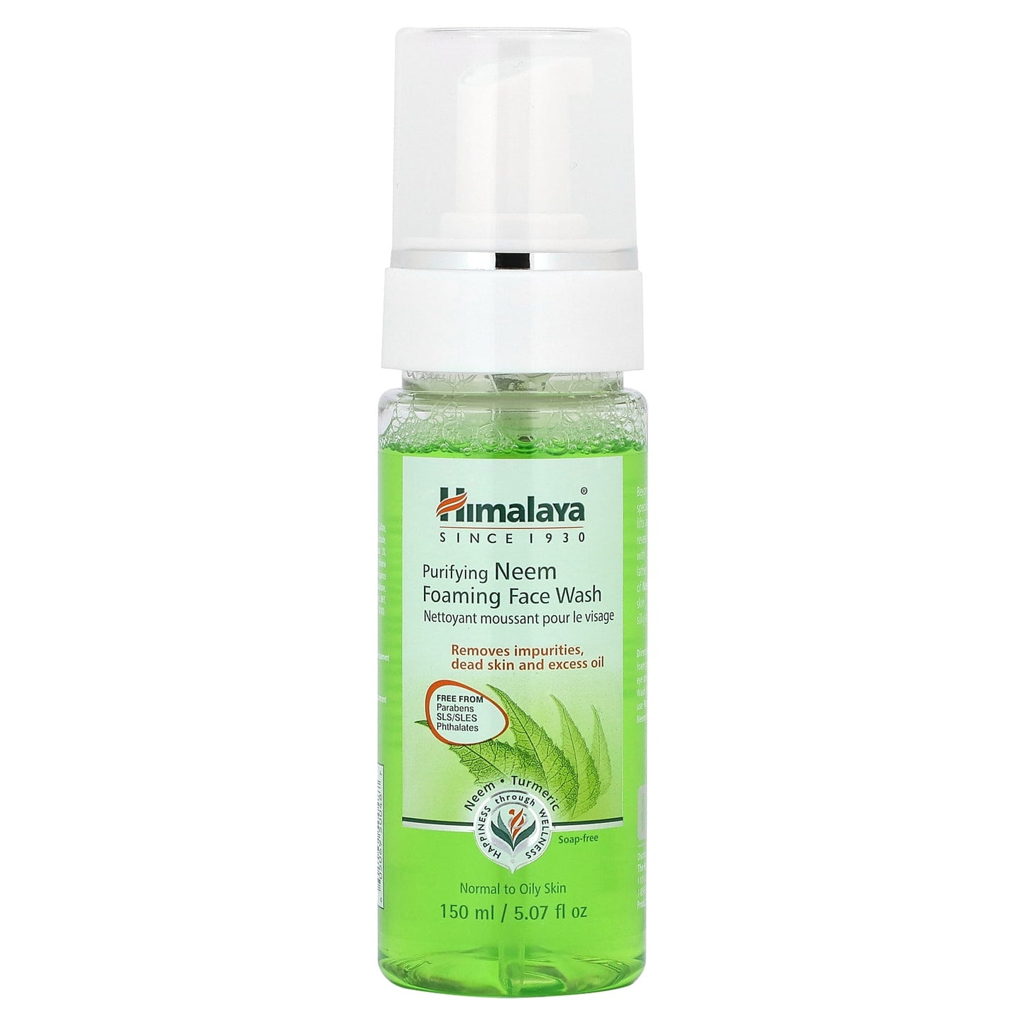 Himalaya Purifying Neem Foaming FaceWash, Normal to Oily Skin, 5.07 fl oz (150 ml)