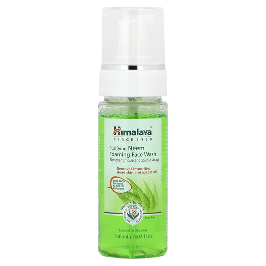 Himalaya Purifying Neem Foaming FaceWash, Normal to Oily Skin, 5.07 fl oz (150 ml)