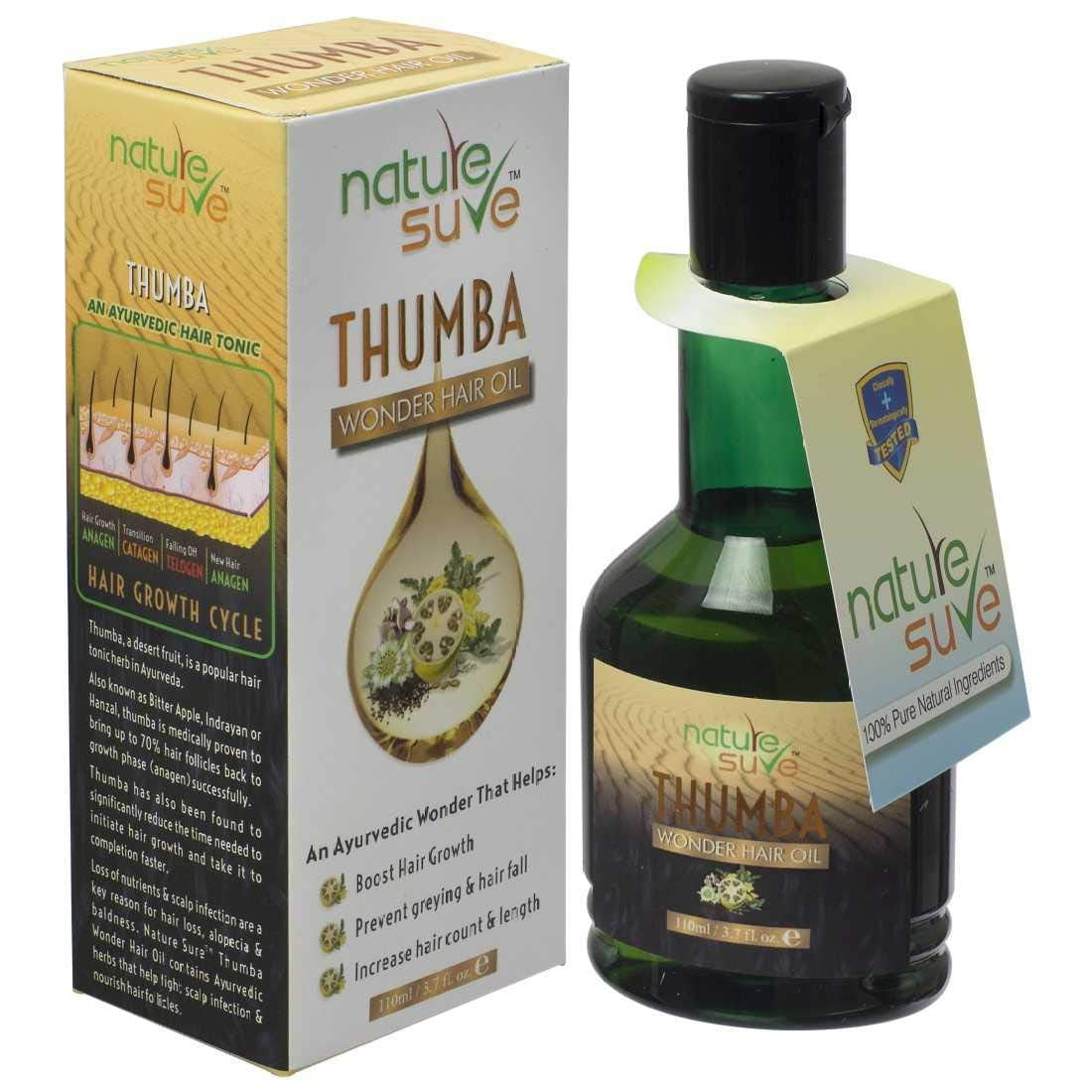 Nature Sure Thumba Wonder HairOil for Men and Women - 1 Pack (110ml)