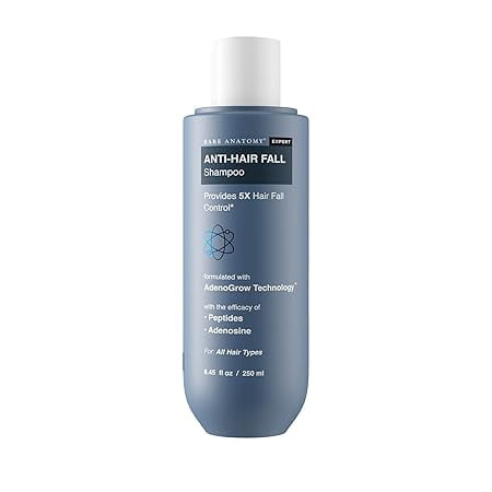 Bare Anatomy Anti Hair Fall Shampoo | 5x Hair Fall Control & Growth|Contains Biotin Adenos