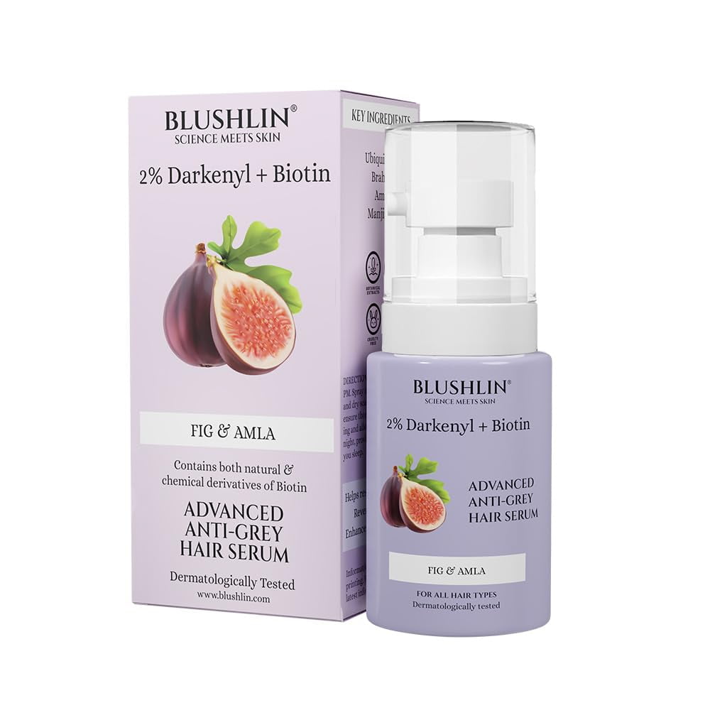 Blushlin Science Meets Skin 2% Darkenyl For Anti-Greying Hair Serum|Hair Growth Actives Wi