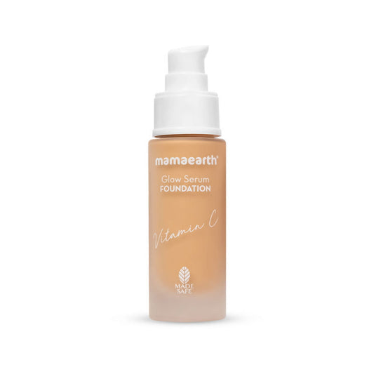 Mamaearth Glow Serum Foundation with Vitamin C & Turmeric for 12-Hour Long Stay- 05 Beige