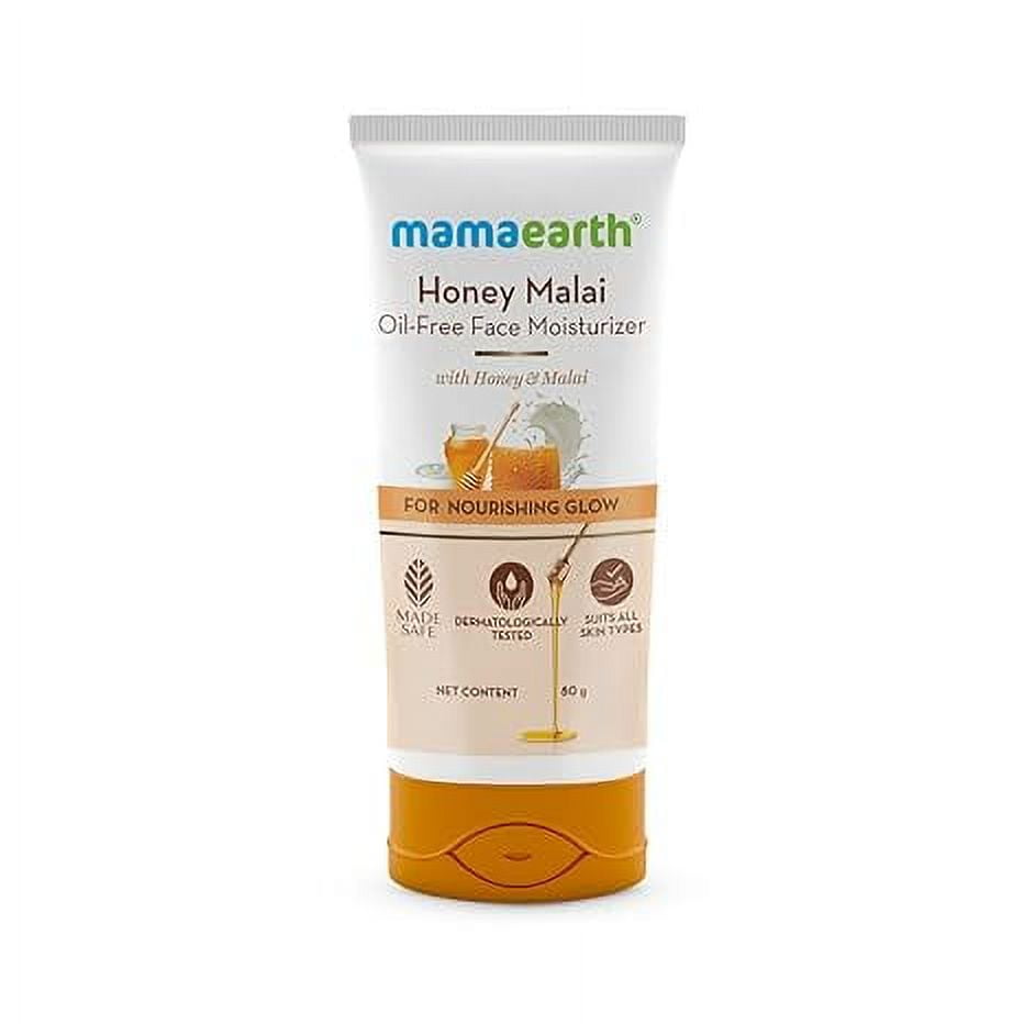 Mamaearth Honey Malai Oil-Free Face Moisturizer for Nourishing Glow - 80 g