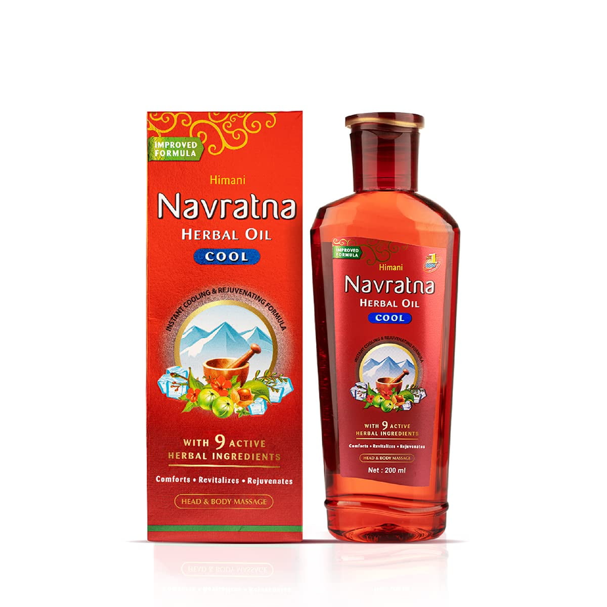 Emami / Himani Navratna Ayurvedic Herbal Hair (MultiPurpose) Oil 200ml by Himani