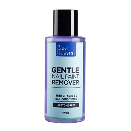 Blue Heaven Gentle Nail Paint Remover Infused with Vitamin E and Nail Conditioner Acetone