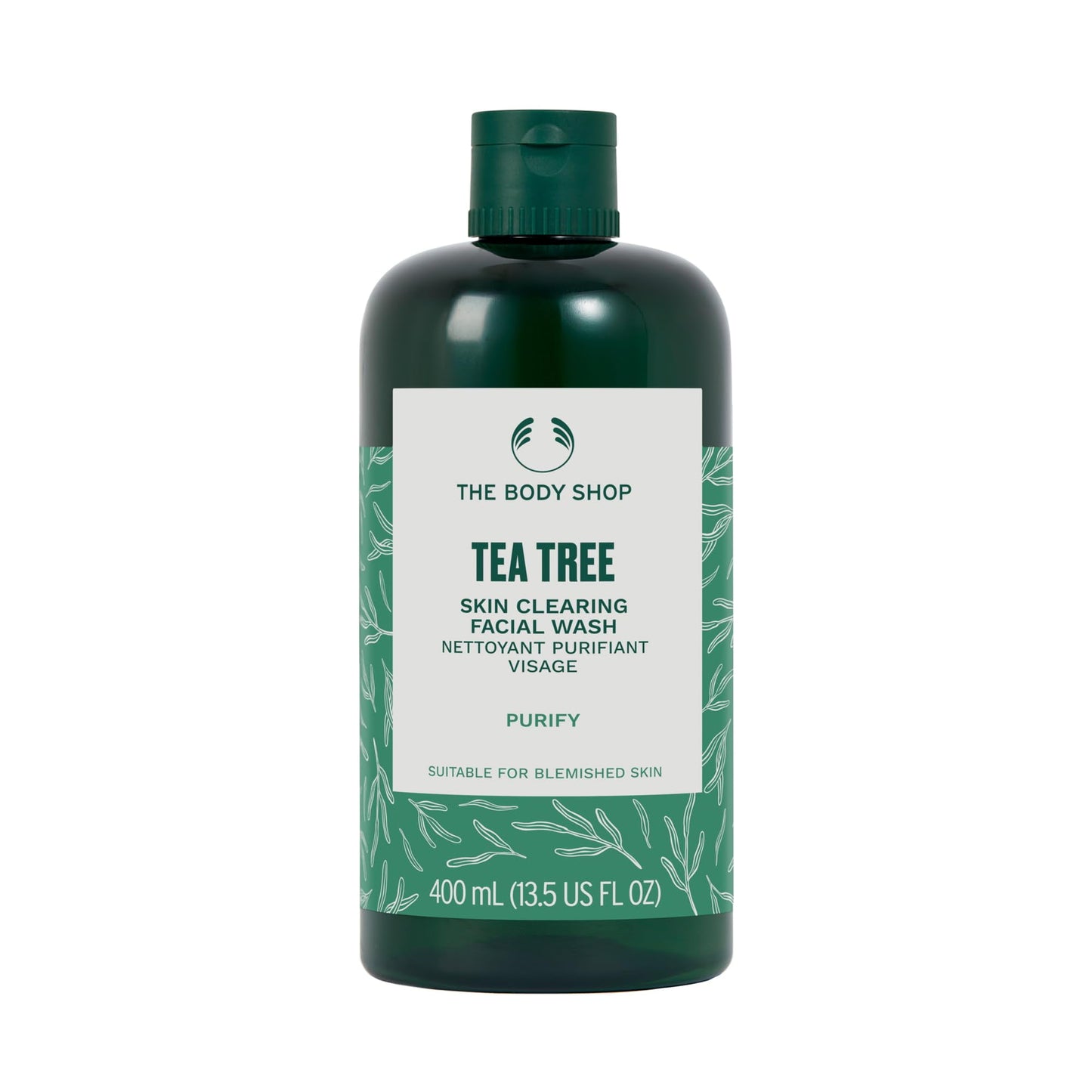 The Body Shop Tea Tree Skin Clearing Facial Wash - Purifying For Blemished Skin - Vegan -