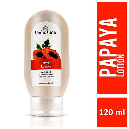Vedicline Papaya Lotion with SPF 15 Reduce Blemishes,Pigmentation & Tanning With Sesame Oi