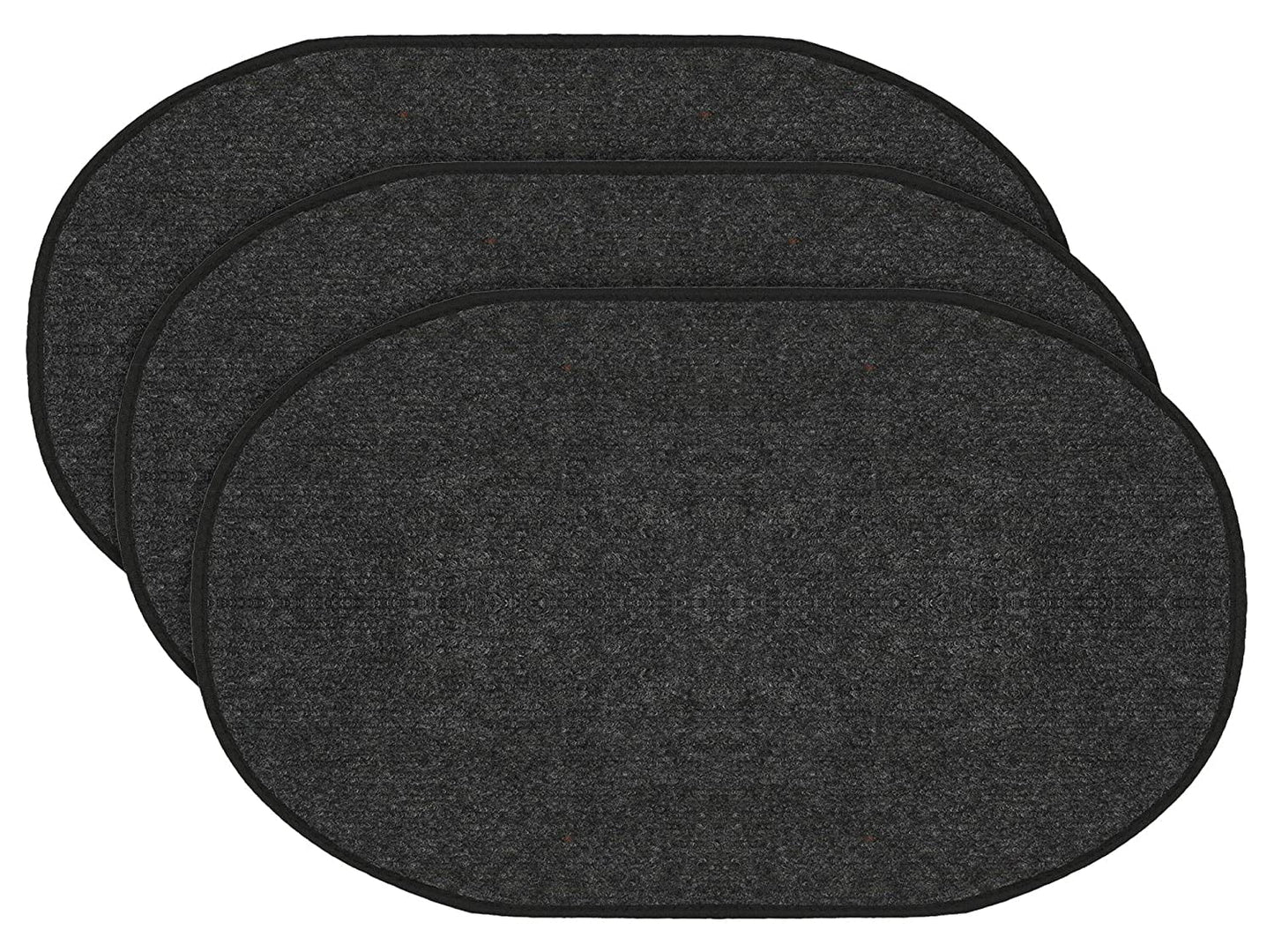 Kuber Industries Oval Shape Durable Microfiber Door Mat