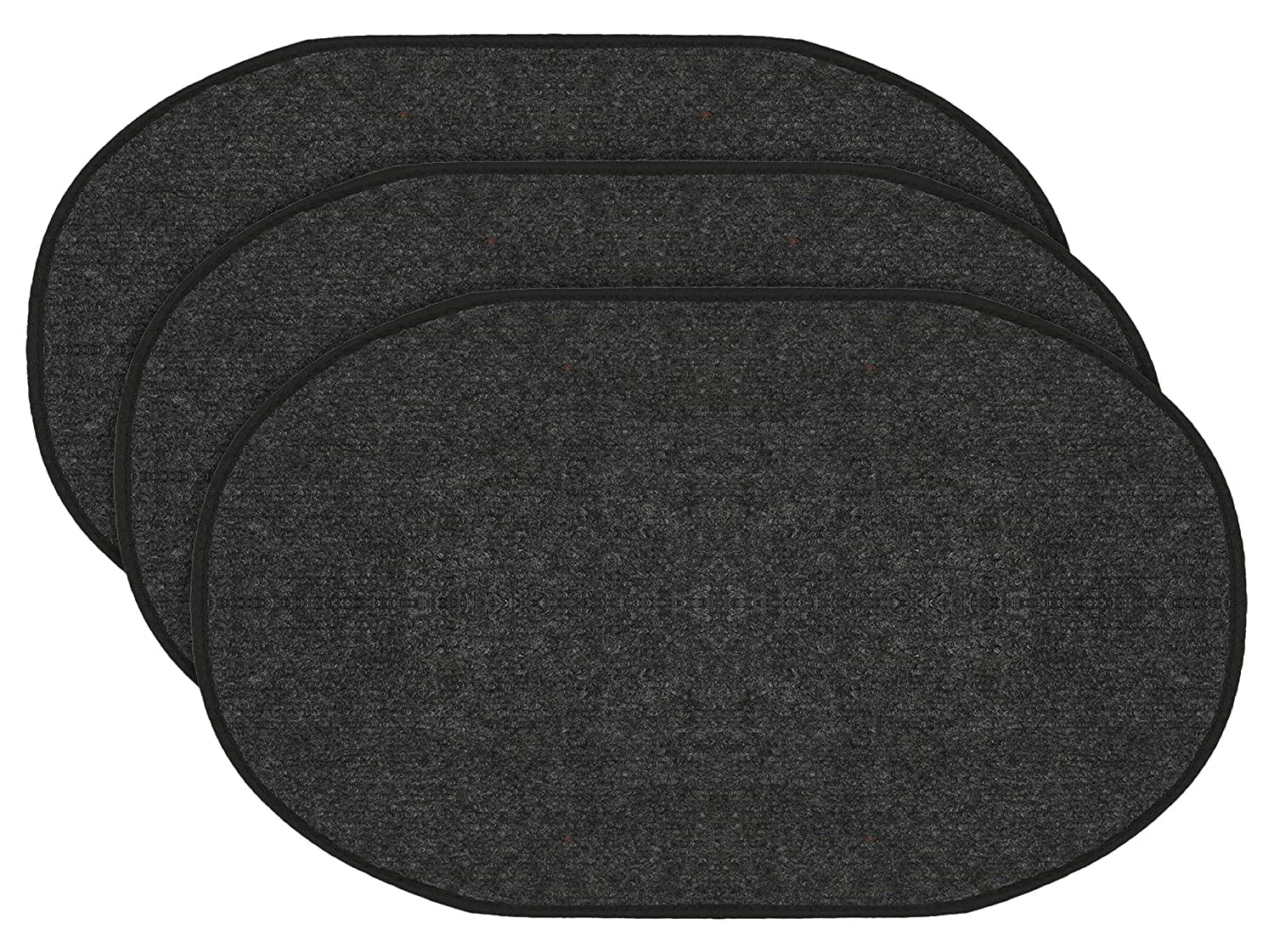 Kuber Industries Oval Shape Durable Microfiber Door Mat
