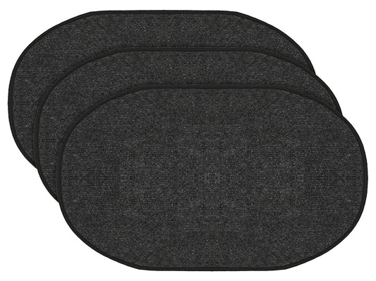 Kuber Industries Oval Shape Durable Microfiber Door Mat