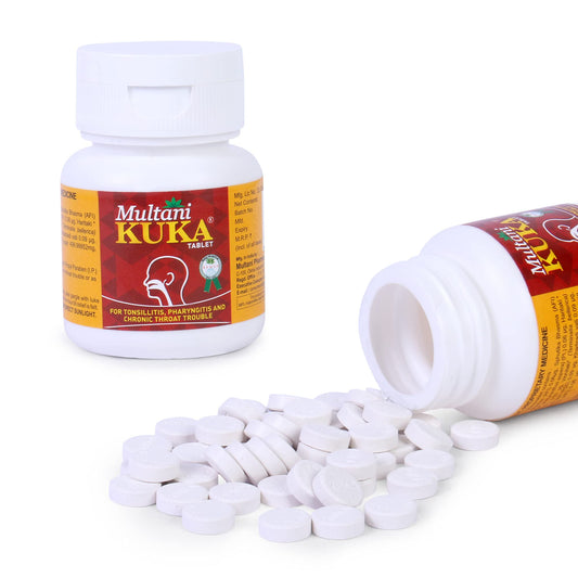 Multani Kuka Tablet | Useful In Tonsillitis, Pharyngitis & Chronic Throat Trouble | 100% N