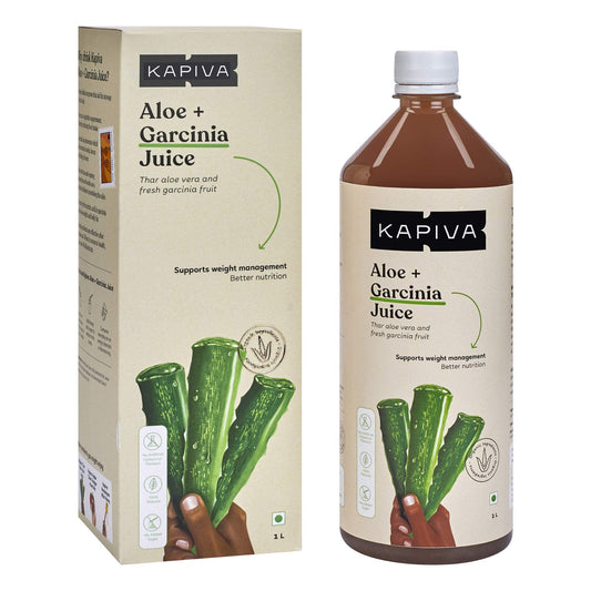 Kapiva Aloe Vera + Garcinia Juice | Garcinia Cambogia For Weight Management And Detox | No