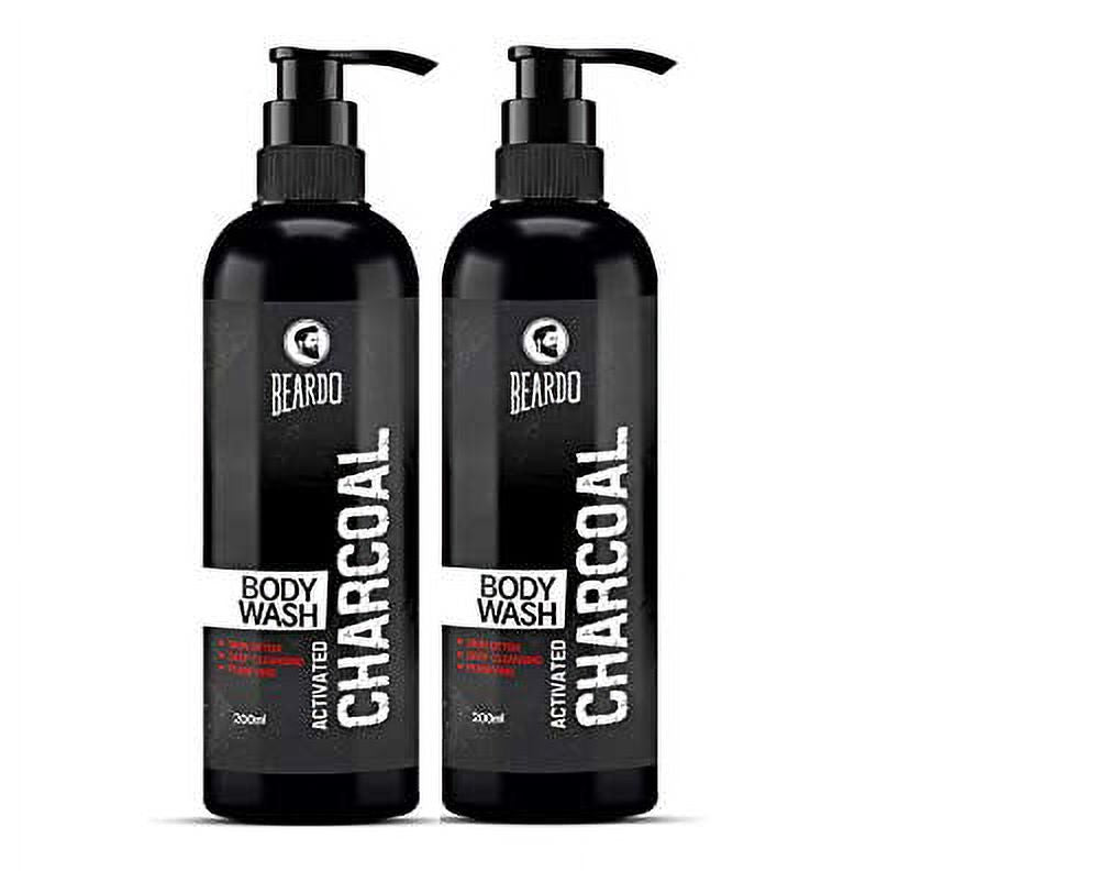 Beardo Activated Charcoal BodyWash for Men, 200ml (Pack of 2) | With Activated Charcoal |
