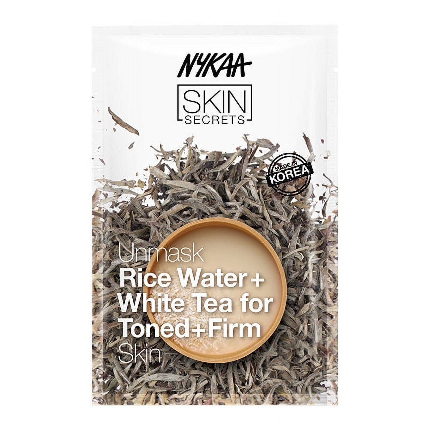 Nykaa Skin Secrets Exotic Indulgence Rice Water + White Tea Sheet Mask For Toned & Firm Sk