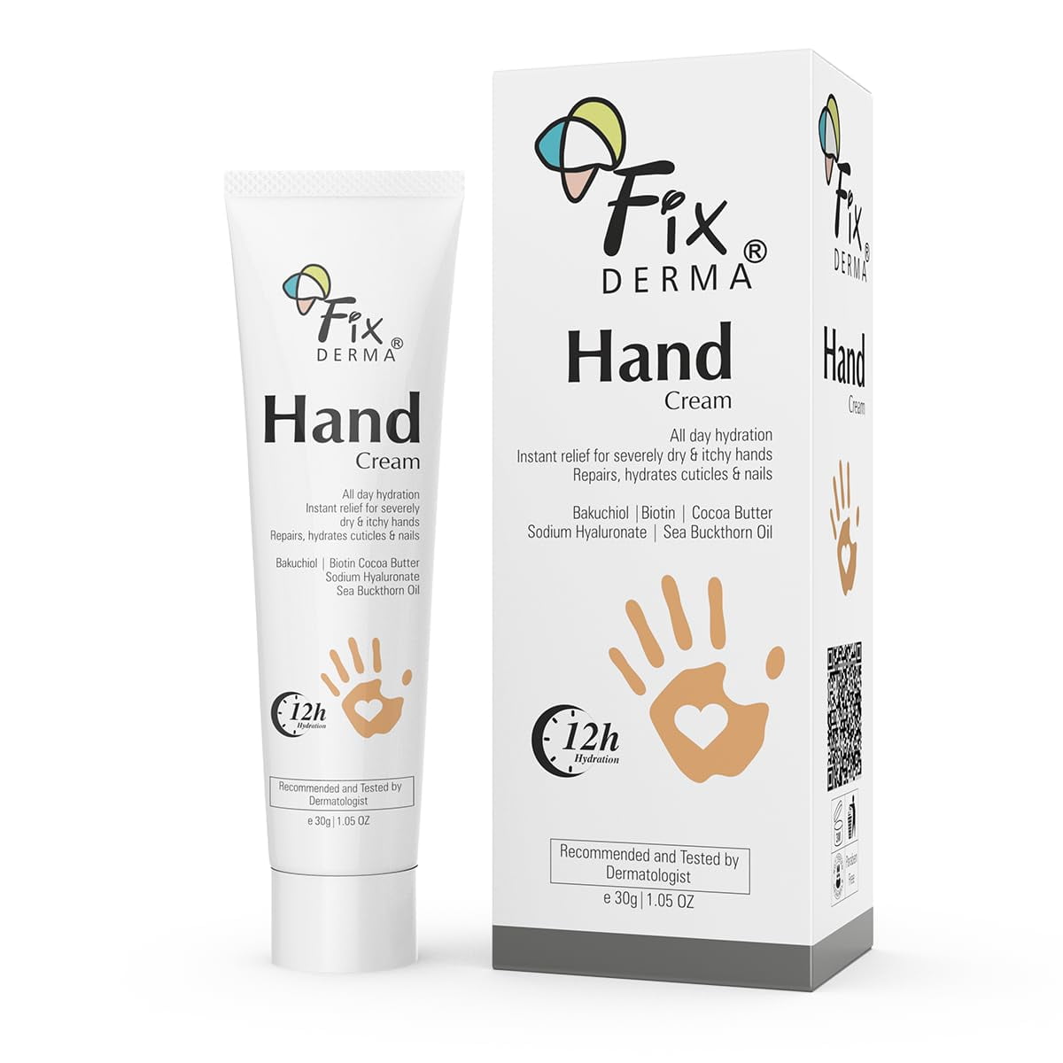 Fixderma Hand Cream 30g & Fixderma Scar gel, Reduces Acne Scars 15 g (Combo Pack)for valen