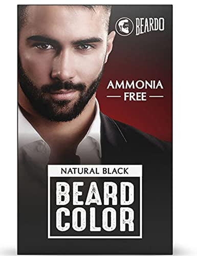 Beardo Beard Color For Men - Natural Black | Long Lasting | No Ammonia | Easy to apply | N
