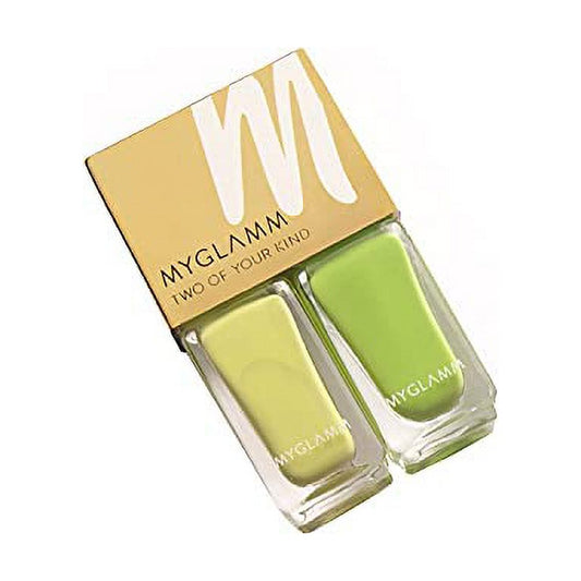 MyGlamm 2 In 1 Nail Paint-Garden Party-2X5ml (Glossy Finish)
