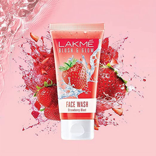 Lakmé Blush & Glow Strawberry Combo FaceWash With Fruit Extracts, 100 g
