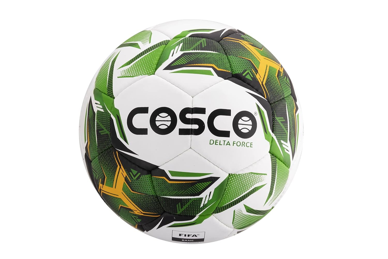 Cosco Delta Force Cosco Football Size 5 | Colour Green & White | Durable High Quality, Syn