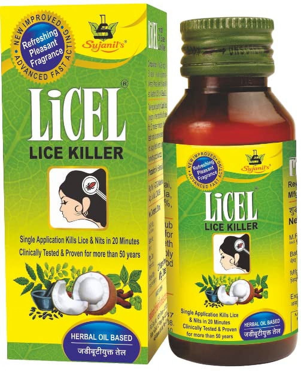 Licel Lice & Nits Killer Oil | Herbal Lice Killer Oil | Kills Lice, Eggs And Nits Naturall