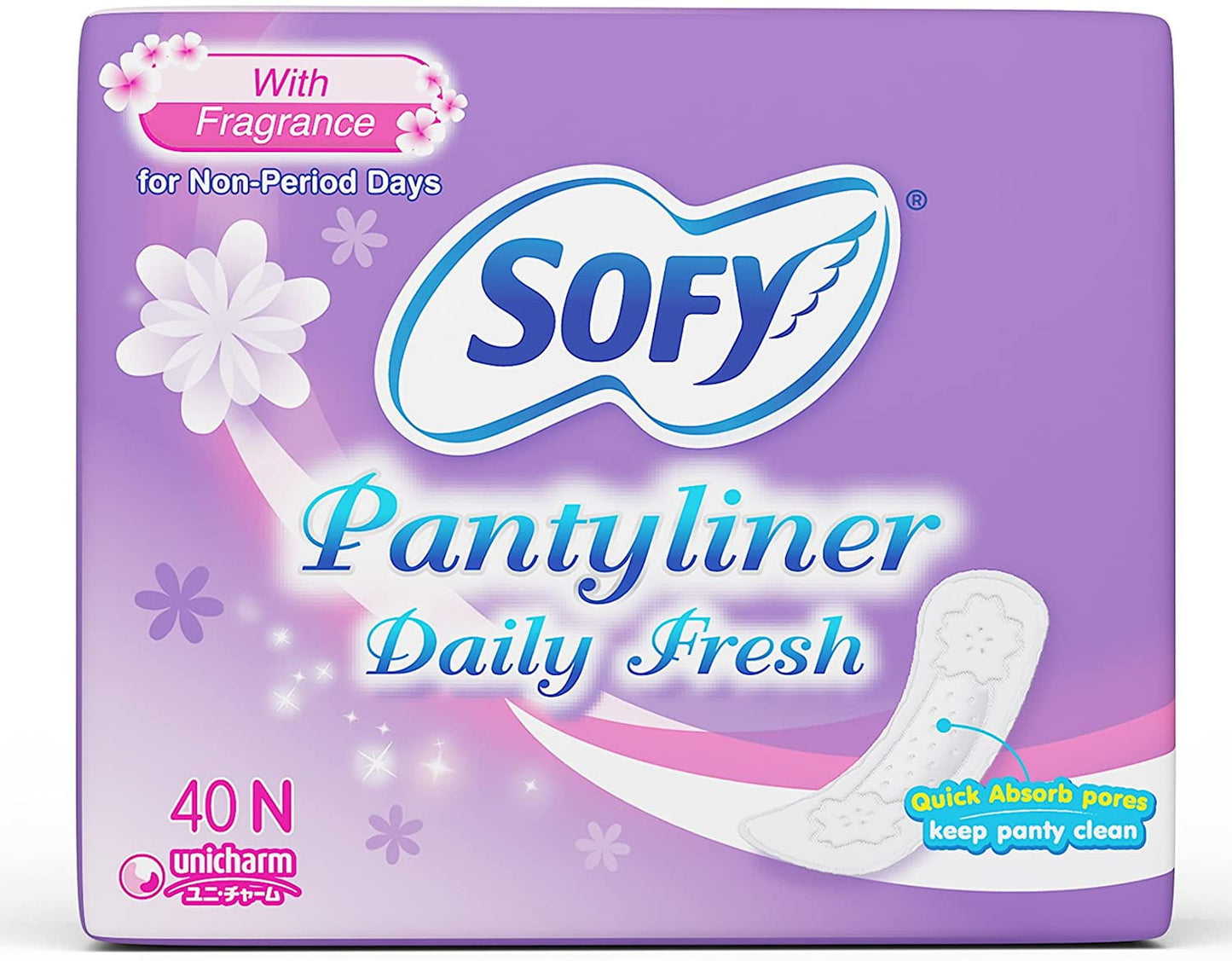 Sofy Daily Fresh Panty Liner - 40 Pieces With Fragrance
