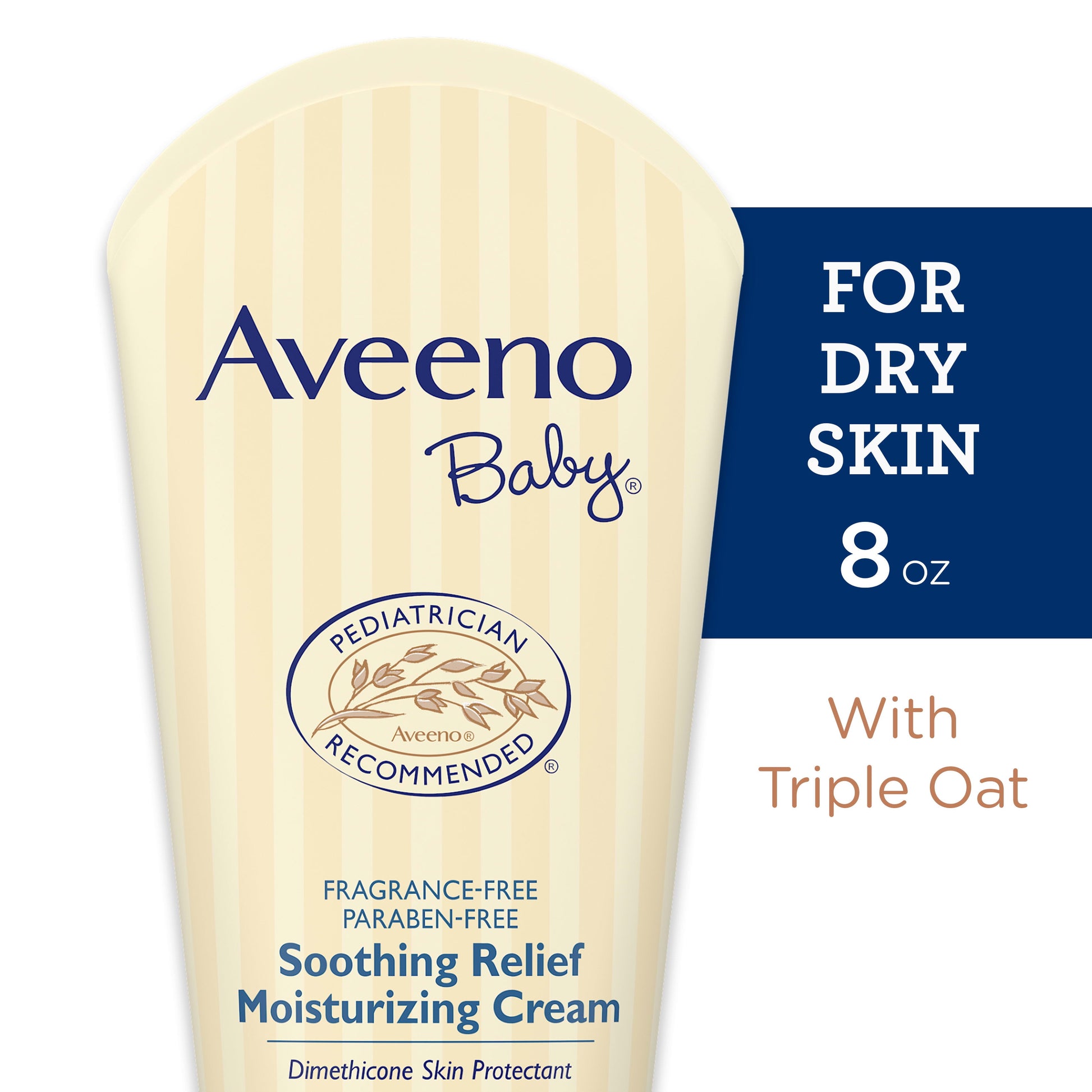 Aveeno Baby Soothing Relief Moisturizing Cream, Oat Complex, 8 oz