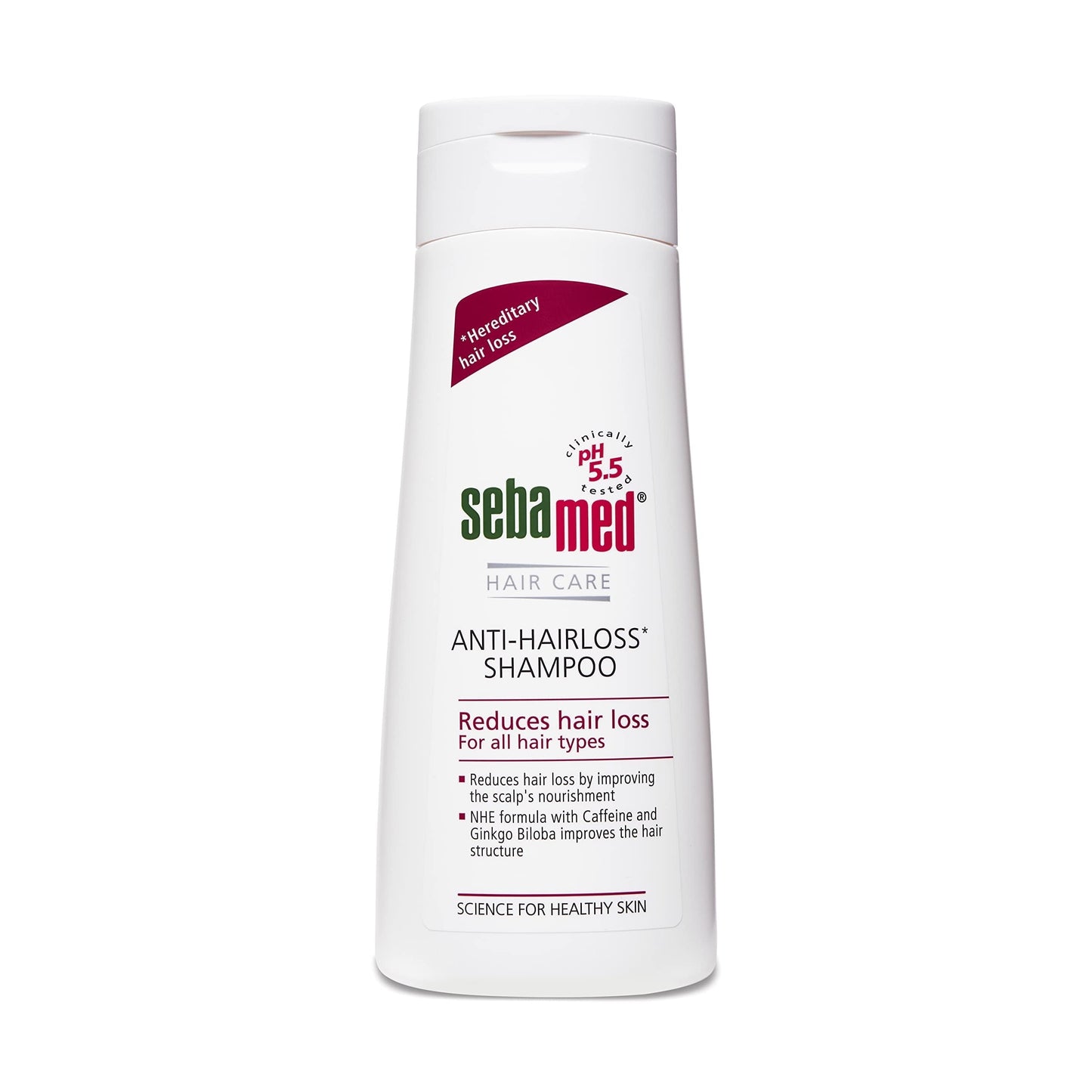 Sebamed Anti- Hairloss Shampoo 200Ml|Ph 5.5|Reduces Hairloss|Caffeine&Gingko Biloba|All Ha