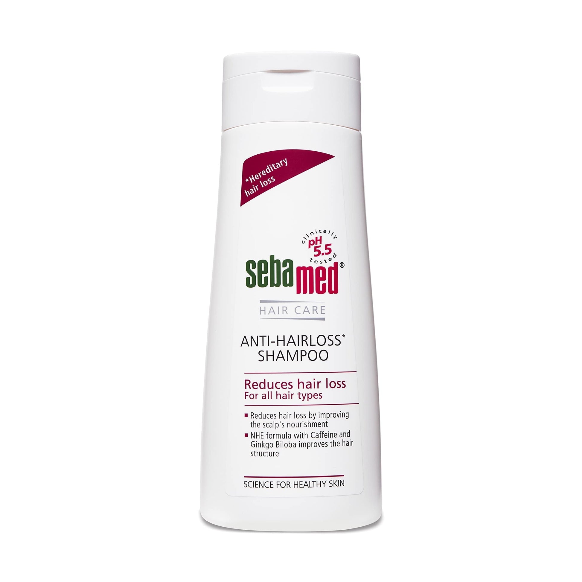 Sebamed Anti- Hairloss Shampoo 200Ml|Ph 5.5|Reduces Hairloss|Caffeine&Gingko Biloba|All Ha