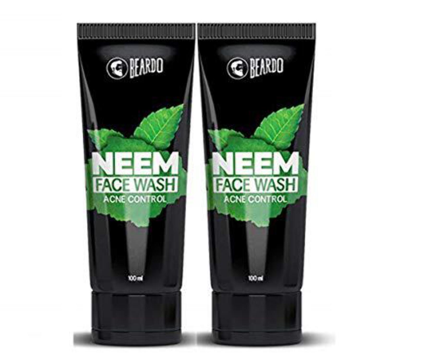 Beardo Purifying Neem FaceWash for Oil Control | Soothes Heals | Daily facewash for men |