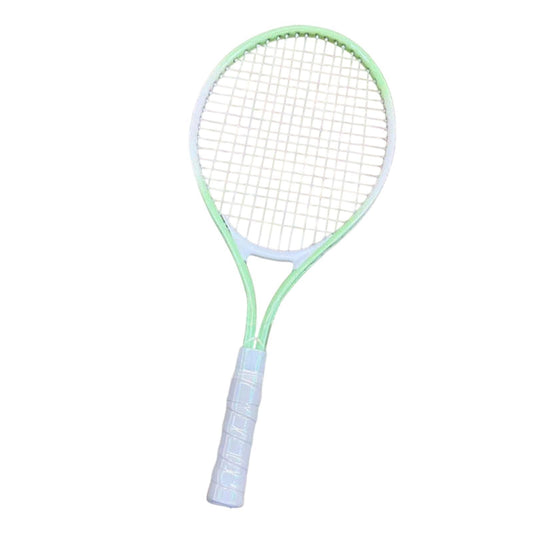 Vsenkes Tennis Racket Nonslip Grip High Strength Nylon Strings for Park Beach Garden Green