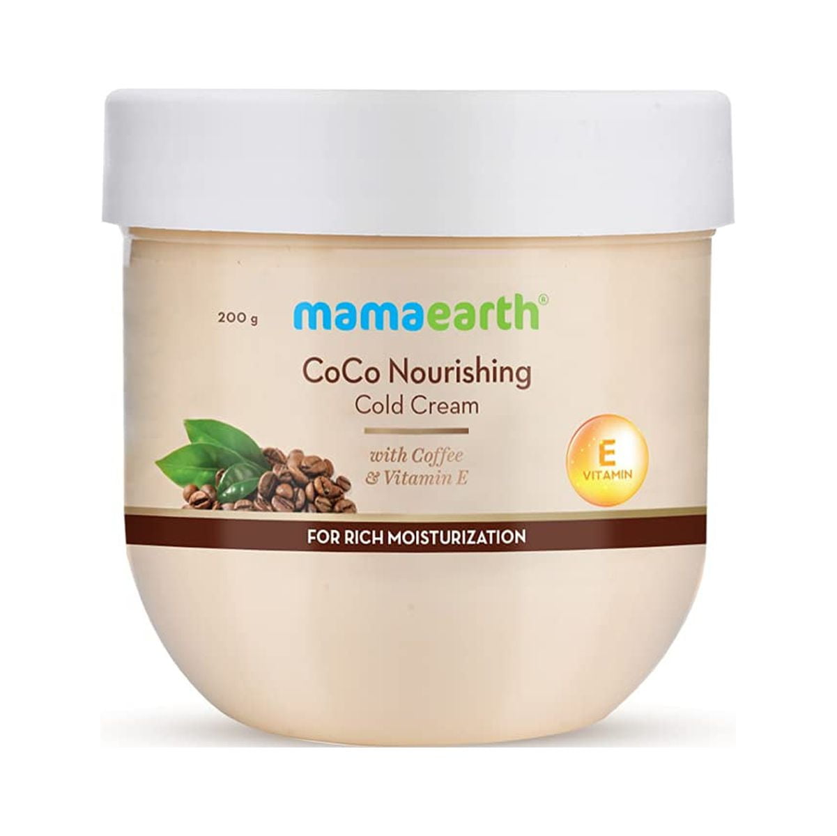 Mamaearth CoCo Nourishing Cold Winter Cream For Dry Skin With Coffee and Vitamin E For Ric