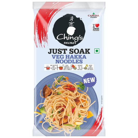 Ching'S Secret Just Soak Veg Hakka Noodles Pouch, 140 G