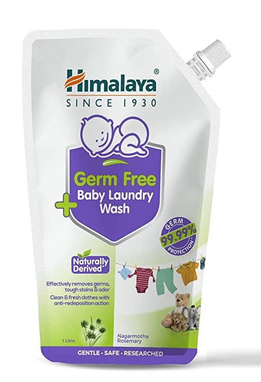 Himalaya Germ Free Baby Laundry Wash 1 L liquid Pouch, White ,pack of1