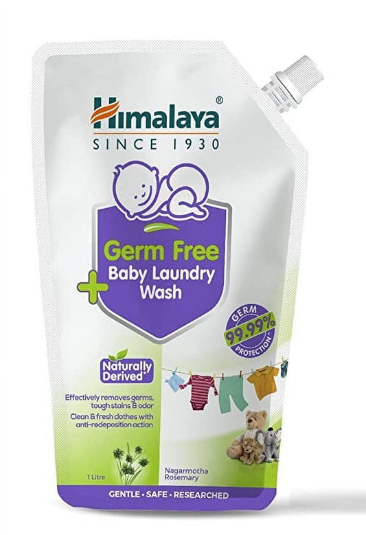 Himalaya Germ Free Baby Laundry Wash 1 L liquid Pouch, White ,pack of1